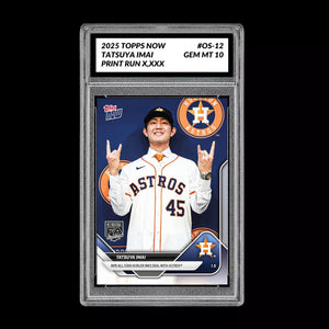 Graded 10 Tatsuya Imai 2025 MLB Topps NOW #OS-12 Houston Astros Card RC Rookie Baseball