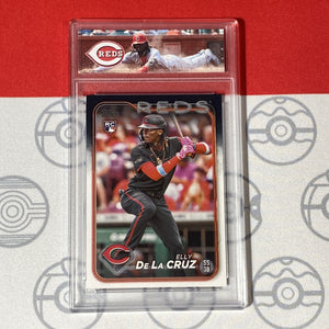 Graded 10 Elly De La Cruz Rookie Card 2024 MLB TOPPS SERIES 1 141 Reds RC Baseball