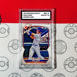 Graded 10 MAX CLARK 2023 Bowman Paper BD-76 TIGERS RC ROOKIE Baseball