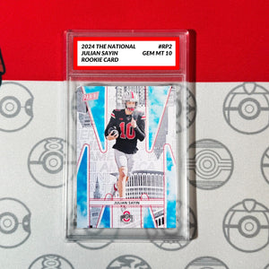 Graded 10 Julian Sayin #RP2 2024 Panini The National RC Rookie Card Ohio State Football