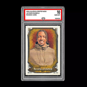 2024 Allen & Ginter Jayden Daniels Rookie Graded 10 Gem Mint RC Commanders Football