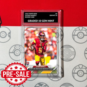 Graded 10 Jayden Daniels #6 RC ROOKIE Card - 2024 TOPPS NOW Football Washington Baseball,Football
