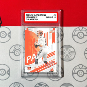Graded 10 2024 Panini Football #6 Joe Burrow Cincinnati Bengals The National Football