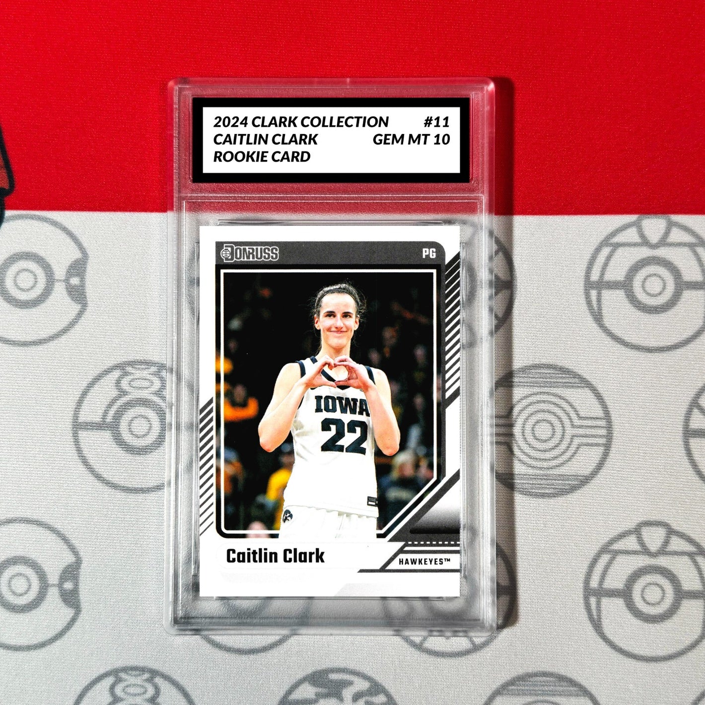 Graded 10 Caitlin Clark Rookie Card RC 2024 Panini Donruss Clark Collection #11 Basketball