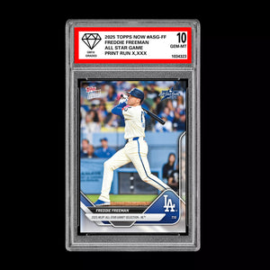 Graded 10 Freddie Freeman - 2025 TOPPS NOW #ASG-FF All-Star Game Set Baseball