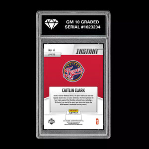 Graded 10 Caitlin Clark #6 2025-26 Panini Instant WNBA INDIANA FEVER  Basketball