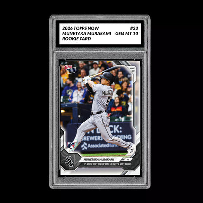 Graded 10 Munetaka Murakami Rookie Card 23 2026 Topps NOW White Sox PRESALE Baseball