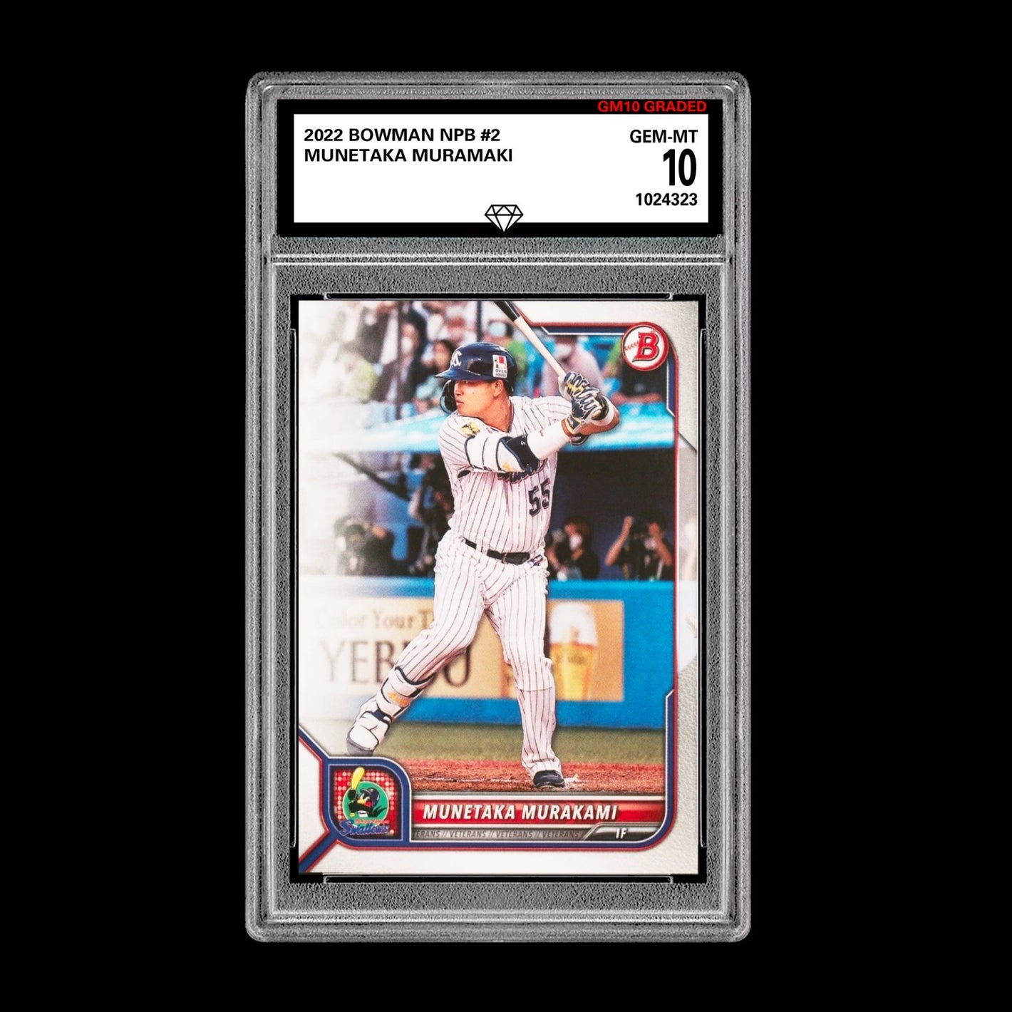 Graded 10 Munetaka Murakami 2022 Bowman NPB Japanese Baseball Card RC Rookie Baseball