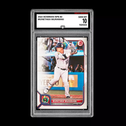 Graded 10 Munetaka Murakami 2022 Bowman NPB Japanese Baseball Card RC Rookie Baseball