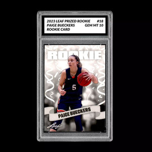 Graded 10 Paige Bueckers #18 2023 Leaf Prized Rookie Card RC UConn Huskies Basketball