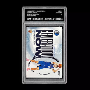 Graded 10 COOPER FLAGG #GN-1 ROOKIE RC 2025-26 Topps Basketball -  Basketball