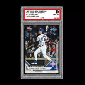 Graded 10 Pete Crow-Armstrong 2025 TOPPS NOW #ASG-PCA All-Star Game Set Baseball