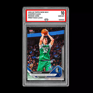 Graded 10 Cooper Flagg RC Rookie Card 2025-26 NBA Topps Now #241  Basketball