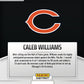 Graded 10 Caleb Williams #7 RC Rookie Card 2024 Panini Instant Chicago Football