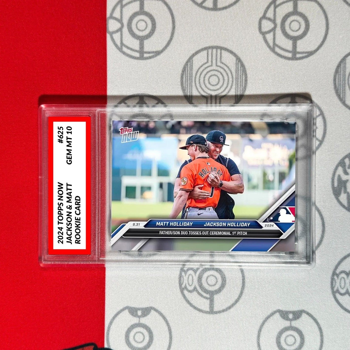 Graded 10 Jackson & Matt Holliday #625 RC 2024 Topps Now Rookie Card Baseball