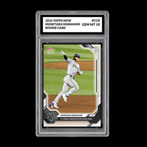 Graded 10 Munetaka Murakami Rookie Card #110 2026 Topps NOW White Sox PRESALE Baseball