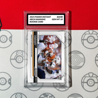 Graded 10 ARCH MANNING #AMB RC Rookie Card 2024 Panini Instant NIL Texas ARCHIE Football