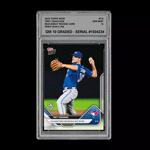 Graded 10 Trey Yesavage MLB Debut Rookie RC Card 2025 MLB Topps NOW 716  Baseball