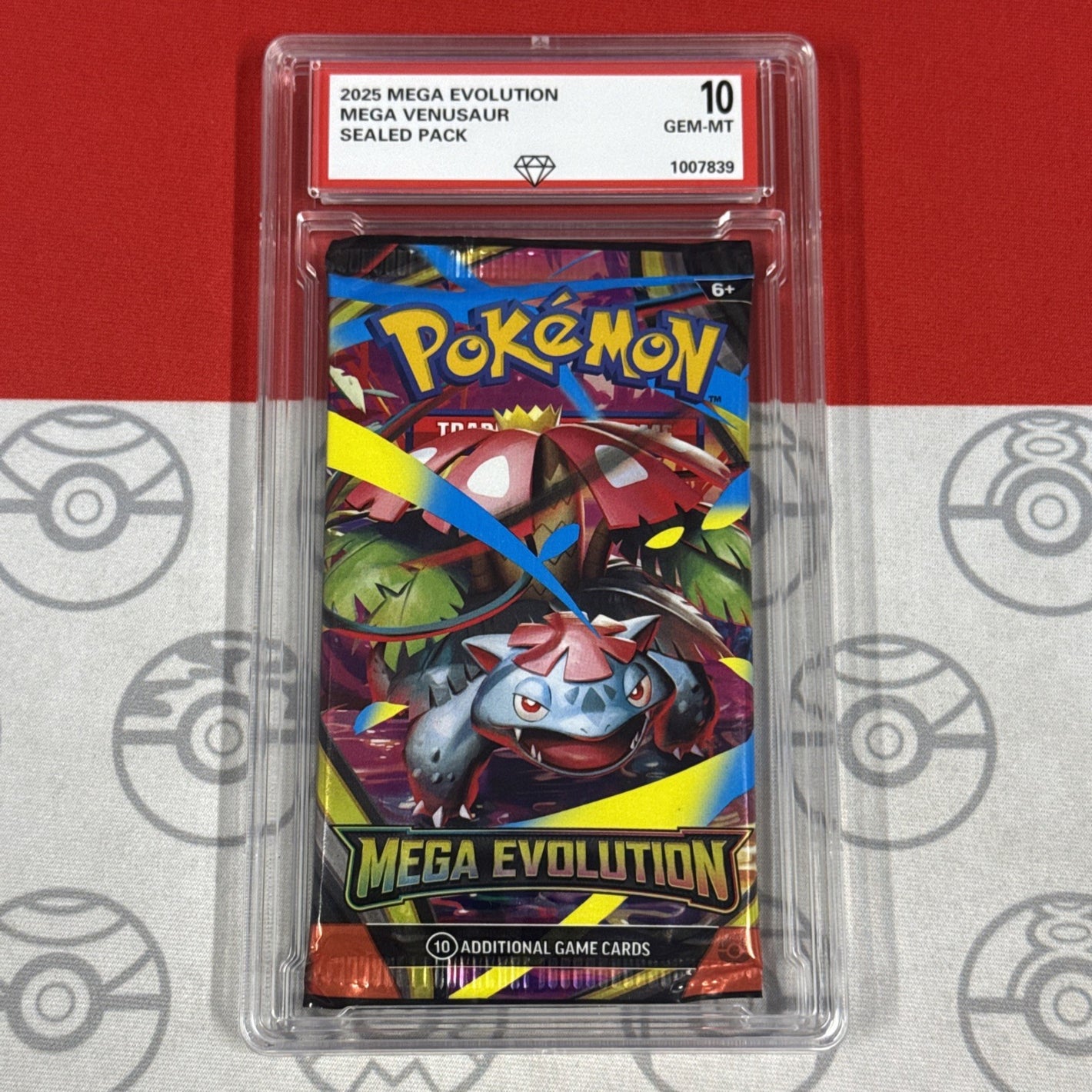 Graded 10 2025 Mega Evolution Venusaur Art Sealed Pokemon Booster Cards Pack