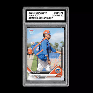 Graded 10 Juan Soto 2025 Topps Now Road to Opening Day #OD-171 NY METS  Baseball