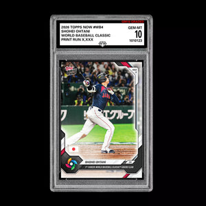 Graded 10 Shohei Ohtani 2026 Topps NOW #WB4 World Baseball Classic PRESALE Baseball