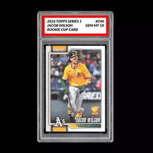 Graded 10 Jacob Wilson #240 RC Rookie Cup Card 2026 MLB Topps Athletics Baseball