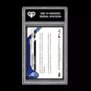 Graded 10 Teoscar Hernandez #WS-3 2025 Topps Now World Series Champions Dodgers Baseball