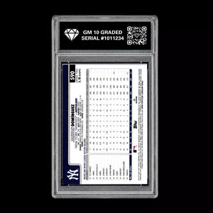 Graded 10 Jasson Dominguez #590 2025 Topps Future Stars New York Yankees Baseball