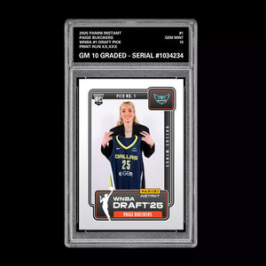 Graded 10 Paige Bueckers Draft 1st RC Rookie Card 2025 Panini Instant  Basketball