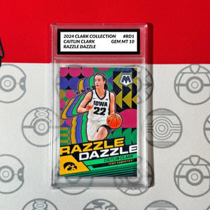 Graded 10 Caitlin Clark Collection Mosaic Prizm Razzle Dazzle #RD1 2024 Panini Basketball