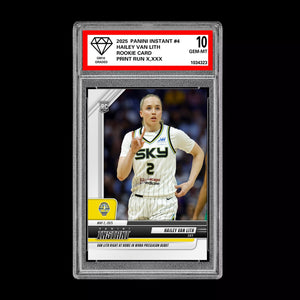 Graded 10 Hailey Van Lith #4 Chicago Sky 2025 Panini Instant RC Rookie  Basketball