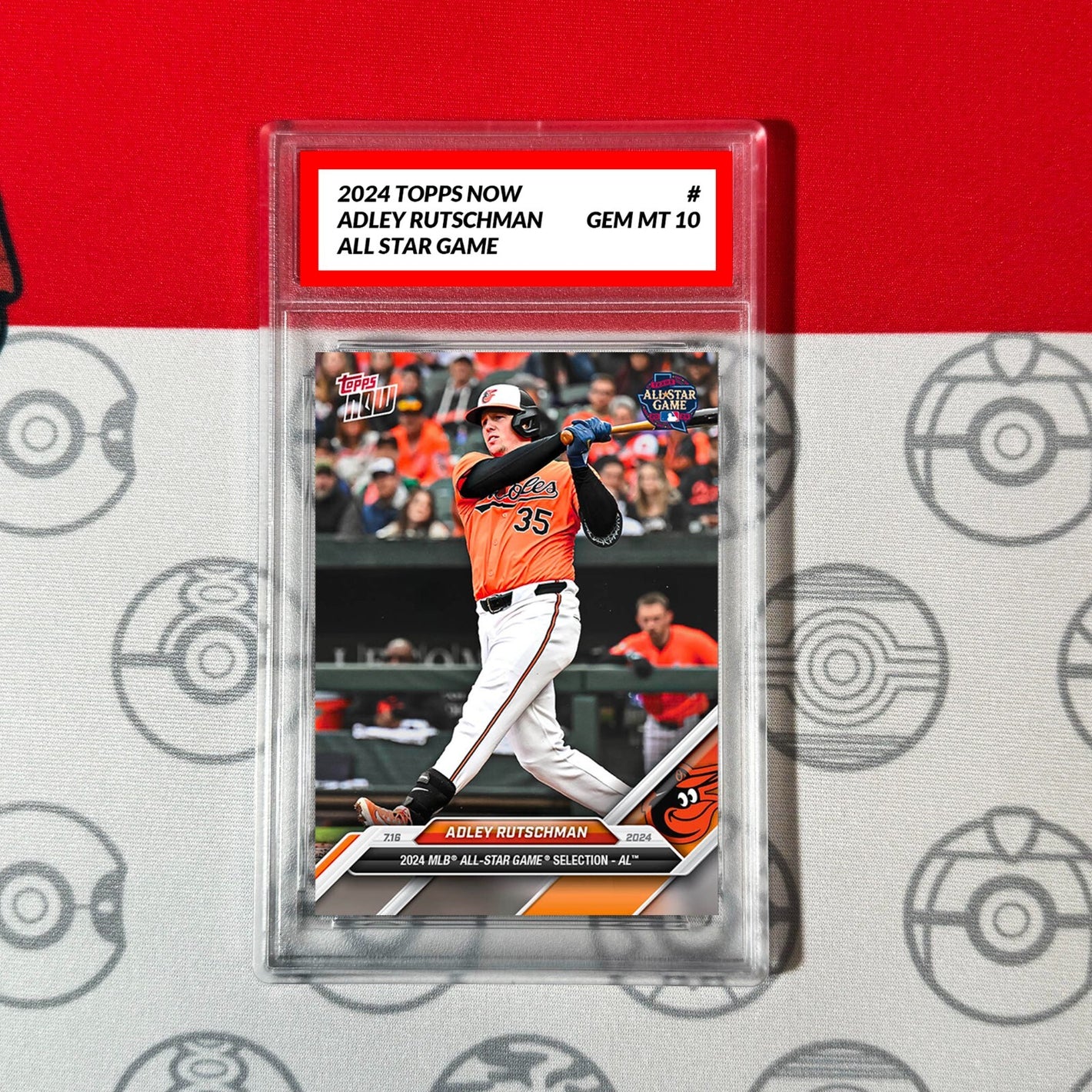 Graded 10 2024 Topps Now ADLEY RUTSCHMAN All Star ORIOLES Baseball