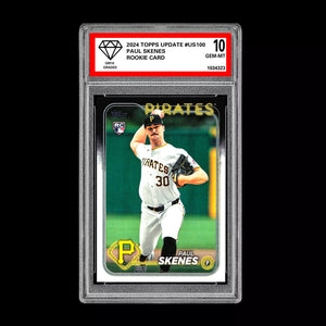 Graded 10 Paul Skenes Rookie Card 2024 MLB TOPPS UPDATE US100 Pirates RC Baseball