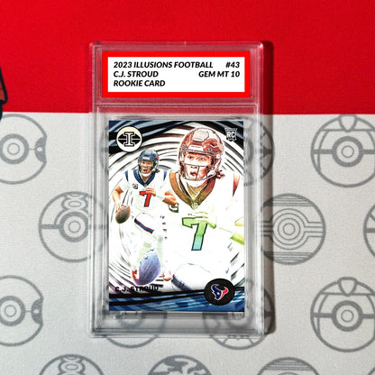 Graded 10 C.J. Stoud Rookie Card RC 2023 Panini Illusions Football #43 Football