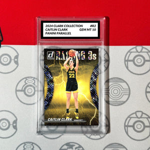 Graded 10 Caitlin Clark RC Panini Parallel Foil Card #R2 2024 Donruss Basketball