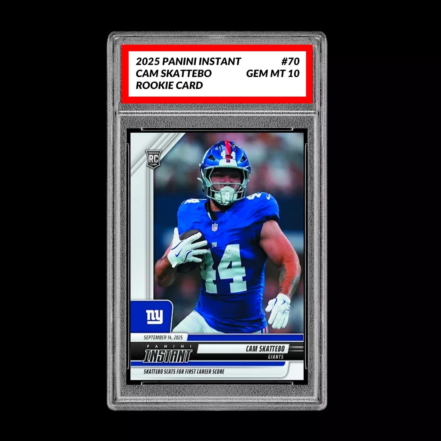 GM10 Graded 10 CAM SKATTEBO RC ROOKIE SP 2025 Panini Instant NFL #70  Football