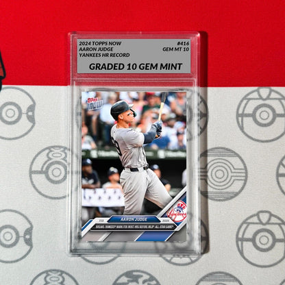 Graded 10 Aaron Judge - 2024 MLB TOPPS NOW® Card 416 Yankees HR All Star Baseball,Football