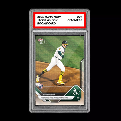 Graded 10 Jacob Wilson Card #27 1st MLB Homer RC Rookie 2025 Topps Now  Baseball