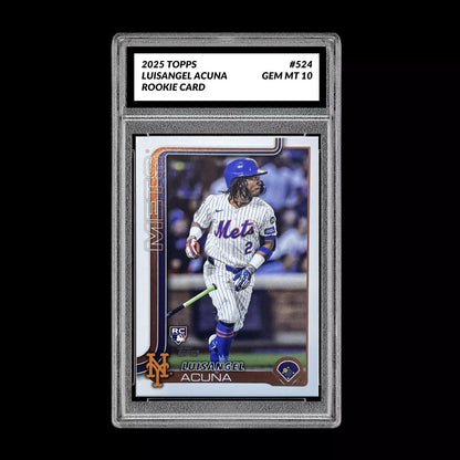 Graded 10 Luisangel Acuna Rookie Card #524 2025 Topps Future Stars New York Mets Baseball