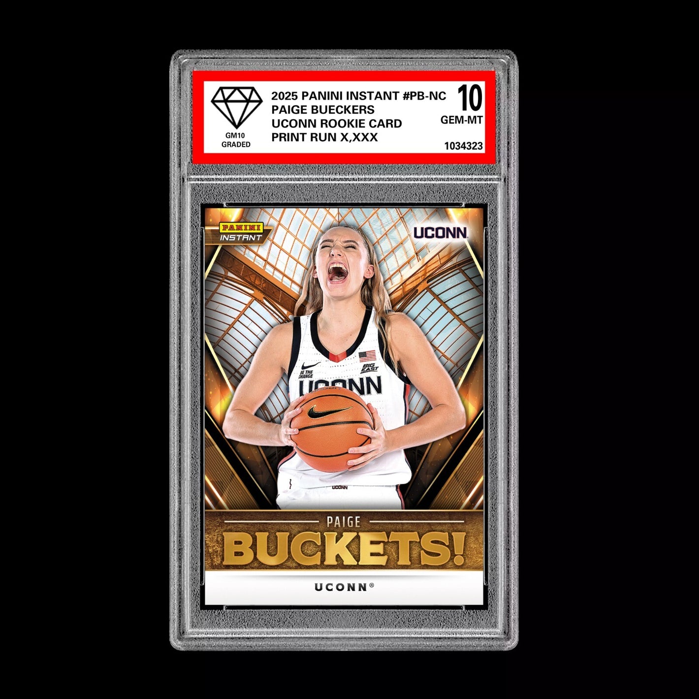 GRADED 10 Paige Bueckers 2025 Panini Instant RC Rookie Card WNBA DRAFT  Basketball
