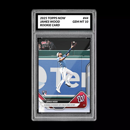 Graded 10 James Wood RC Rookie 2025 MLB TOPPS NOW Nationals Card 44  Baseball