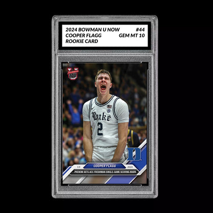 Graded 10 Cooper Flagg 2024-25 Bowman U NOW Card #44 Duke RC ROOKIE Basketball