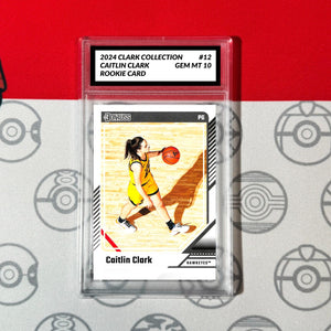 Graded 10 Caitlin Clark Rookie Card RC 2024 Panini Donruss Clark Collection #12 Basketball