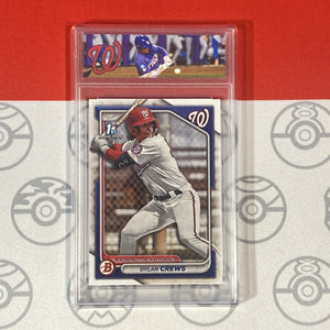 Graded 10 Dylan Crews 1st Bowman Card 2024 MLB TOPPS BP-23 Washington RC Baseball