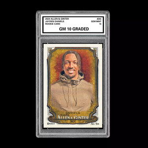 2024 Allen & Ginter Jayden Daniels Rookie Graded 10 Gem Mint RC Commanders Football