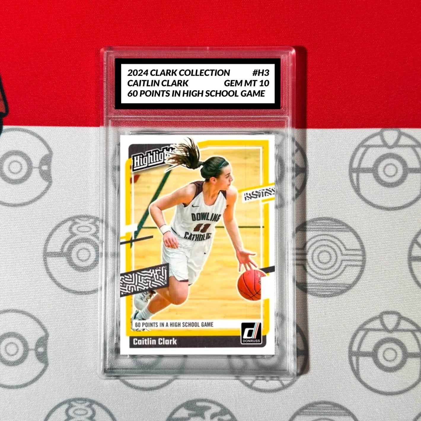 Graded 10 2024 Donruss Caitlin Clark Rookie Card RC Collection #H3 Caitlin Clark Basketball
