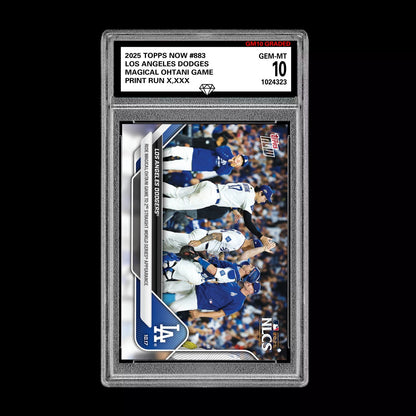 Graded 10 2025 Topps Now Shohei Ohtani Dodgers World Series 10/17 #883  Baseball