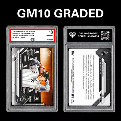 Graded 10 Munetaka Murakami 2025 MLB Topps NOW Card OS-11 RC Rookie Presale Baseball