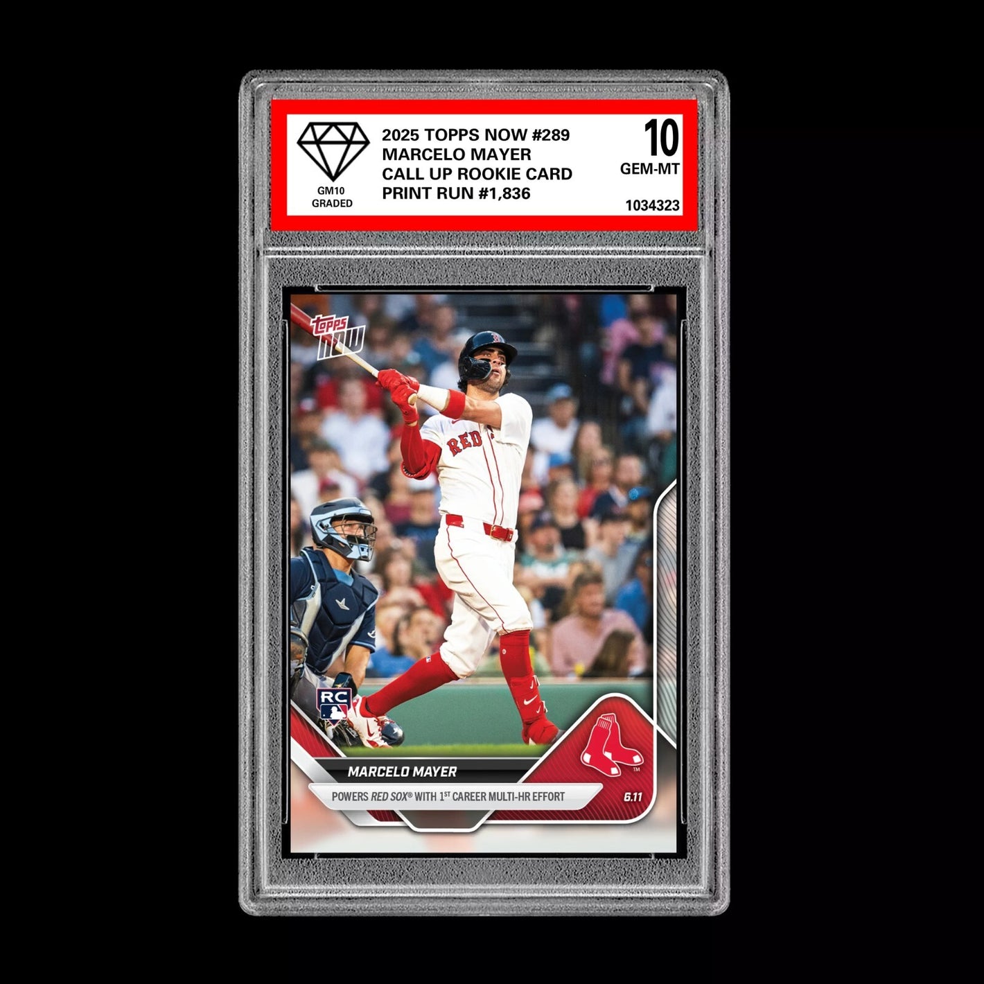 Graded 10 MARCELO MAYER 1st HR Multi 2025 Topps Now #289 RC Rookie DEBUT Baseball