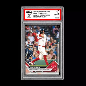 Graded 10 MARCELO MAYER 1st HR Multi 2025 Topps Now #289 RC Rookie DEBUT Baseball
